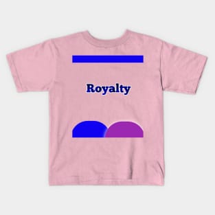 Royalty t-shirt design Kids T-Shirt